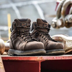 Danner Men's Steel Yard 6" Steel Toe WP Work Boot - Brown - 12531 -Outlet The Rugged Boots Store 12531 9