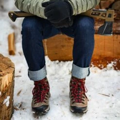 Danner Men's Arctic 600 7" WP 200G Side-Zip Hiking Boot- Brown- 67338 -Outlet The Rugged Boots Store 67338 lifestyle145