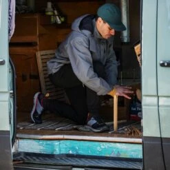 Danner Men's Trail 2650 Campo GTX 3" WP Hiking Shoe- Black/Red - 68960 -Outlet The Rugged Boots Store 68960 lifestyle107