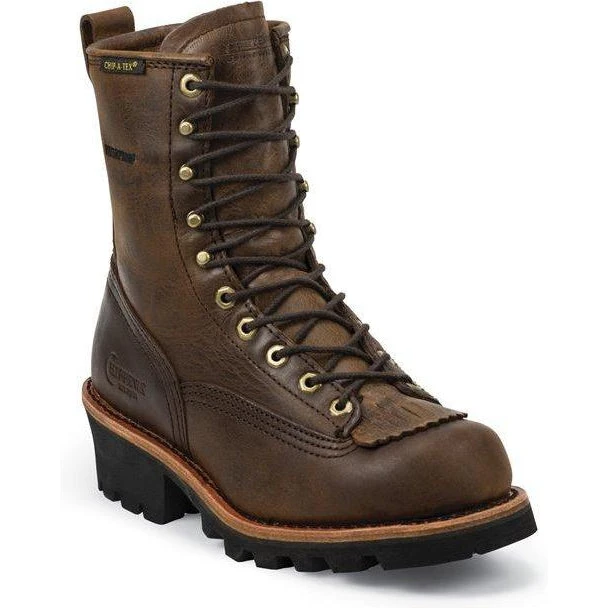 Chippewa Men's Paladin 8" Soft Toe WP Logger Work Boot- Brown - 73100 3 Chippewa Men's Paladin 8" Soft Toe WP Logger Work Boot- Brown - 73100