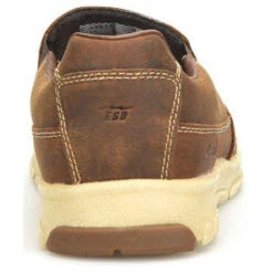 Carolina Men's S-117 Aluminum Toe Slip-On Work Shoe - Brown - CA5572 -Outlet The Rugged Boots Store CA5572 Heel