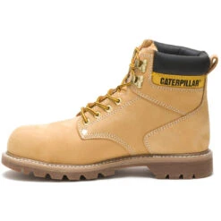 CAT Men's Second Shift Steel Toe Work Boot - Honey Nubuck - P89162 -Outlet The Rugged Boots Store CATM P89162 100119 F11 180