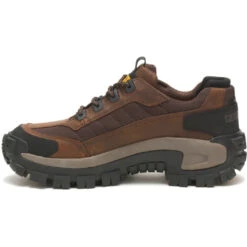 CAT Men's Invader Steel Toe Work Shoe - Dark Brown - P91338 -Outlet The Rugged Boots Store CATM P91338 120820 F21 180
