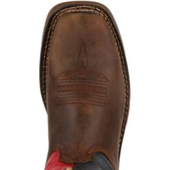 Durango Men's Rebel Steel Toe Western Flag Boot - Brown - DB021 -Outlet The Rugged Boots Store DB021 birdseye