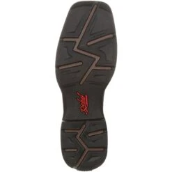 Durango Men's Rebel 12" Square Toe Pull-On Western Boot Chocolate DDB0135 -Outlet The Rugged Boots Store DDB0135 outsole