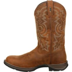 Durango Men's Rebel 12" Round Toe WP Western Boot - Brown - DDB0163 -Outlet The Rugged Boots Store DDB0163 instep profile