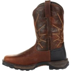Durango Men's Maverick XP Ventilated 11" Square Toe Western Work Boot -Outlet The Rugged Boots Store DDB0204 instep profile