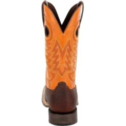 Durango Men's Rebel Pro 12" Square Toe Western Boot - Orange - DDB0230 -Outlet The Rugged Boots Store DDB0230 back