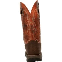 Durango Men's Rebel Ventilated 12" Square Toe Western Boot - DDB0327 -Outlet The Rugged Boots Store DDB0327 back