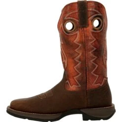Durango Men's Rebel Ventilated 12" Square Toe Western Boot - DDB0327 -Outlet The Rugged Boots Store DDB0327 instep profile