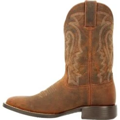 Durango Men's Westward™ 11" Square Toe Pull-On Western Boot - DDB0342 -Outlet The Rugged Boots Store DDB0342 instep profile