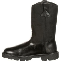 Rocky Men's Warden Pull-On Wellington Duty Boot - Black - FQ0006300 12 Rocky Men's Warden Pull-On Wellington Duty Boot - Black - FQ0006300 -Outlet The Rugged Boots Store FQ0006300 4