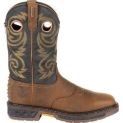 Georgia Men's Carbo-Tec LT 11" Pull-On WP Western Boot -Brown- GB00266 13 Georgia Men's Carbo-Tec LT 11" Pull-On WP Western Boot -Brown- GB00266 -Outlet The Rugged Boots Store GB00266 3