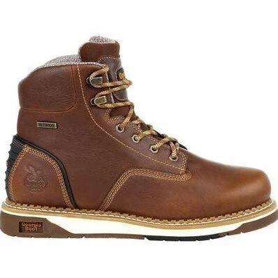 Georgia Men's AMP LT Wedge Soft Toe WP Work Boot - Brown - GB00350 4 Georgia Men's AMP LT Wedge Soft Toe WP Work Boot - Brown - GB00350 - Image 2