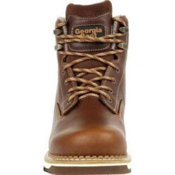 Georgia Men's AMP LT Wedge Soft Toe WP Work Boot - Brown - GB00350 12 Georgia Men's AMP LT Wedge Soft Toe WP Work Boot - Brown - GB00350 -Outlet The Rugged Boots Store GB00350 4