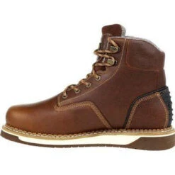 Georgia Men's AMP LT Wedge Soft Toe WP Work Boot - Brown - GB00350 10 Georgia Men's AMP LT Wedge Soft Toe WP Work Boot - Brown - GB00350 -Outlet The Rugged Boots Store GB00350 6