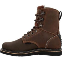 Georgia Men's Amp Lt Power 8" Wedge Slip Resist Work Boot -Brown- GB00520 -Outlet The Rugged Boots Store GB00520 5 LARGE 86b1a4bf f5ce 460d 893e f408173ef8cb