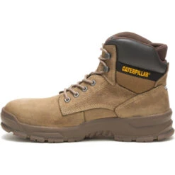 CAT Men's Mobilize Alloy Toe Work Boot - Fossil - P91268 -Outlet The Rugged Boots Store P91268 4