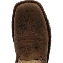 Rocky Men's Legacy 32 11" Square Toe WP Western Boot - Brown - RKW0355 -Outlet The Rugged Boots Store RKW0355 birdseye