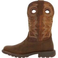 Rocky Men's Legacy 32 11" Square Toe WP Western Boot - Brown - RKW0355 -Outlet The Rugged Boots Store RKW0355 instep profile