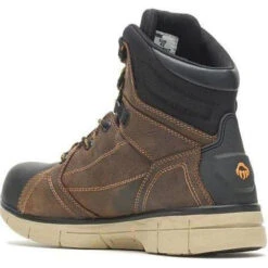 Wolverine Men's Rigger EPX 6" Safety Toe WP Wedge Work Boot Brown - W10797 -Outlet The Rugged Boots Store WBSM W10797 062520 F20 225