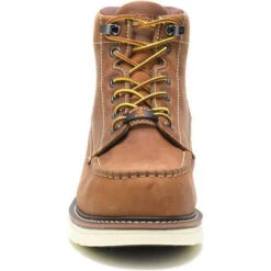 Wolverine Men's I-90 Durashock 6" Comp Toe WP Wedge Work Boot - Tan - W201097 -Outlet The Rugged Boots Store WBSM W201097 040919 S20 090