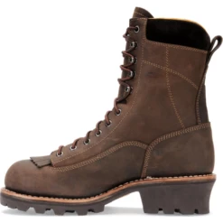 Carolina Men's Birch 8" Waterproof Logger Work Boot - Brown - CA7022 -Outlet The Rugged Boots Store carolina mens birch 8 waterproof logger work boot brown ca7022 4