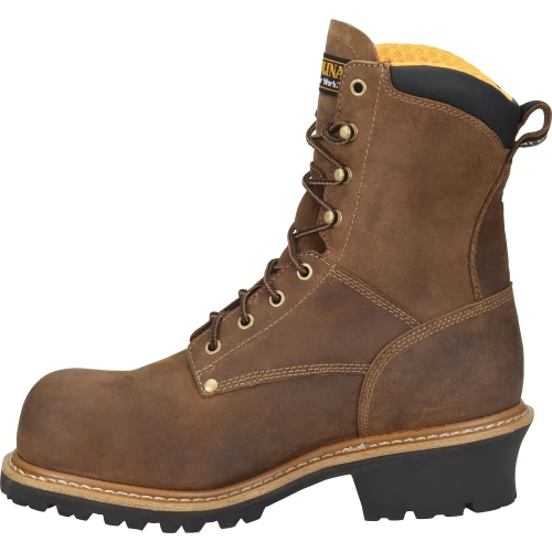 Carolina Men’s Poplar 8” WP Comp Toe Logger Work Boot Brown - CA9852 6 Carolina Men’s Poplar 8” WP Comp Toe Logger Work Boot Brown - CA9852 - Image 4