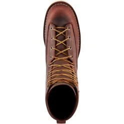 Danner Men's Bull Run USA Made 8" Soft Toe Wedge Work Boot - Brown - 15556 -Outlet The Rugged Boots Store danner mens bull run usa made 8 soft toe work boot brown 15556 4
