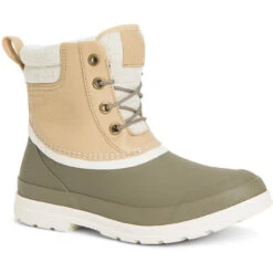 Outlet The Rugged Boots Store 23 Muck Women's Originals Duck Lace Waterproof Duty Boot- Walnut- ODLW-901