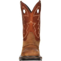 Rocky Men's Original Ride Waterproof Western Boot - Brown - RKYW039 -Outlet The Rugged Boots Store rocky mens original ride waterproof western boot brown rkyw039 2