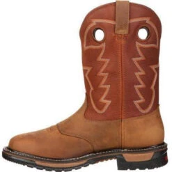 Rocky Men's Original Ride Waterproof Western Boot - Brown - RKYW039 -Outlet The Rugged Boots Store rocky mens original ride waterproof western boot brown rkyw039 5