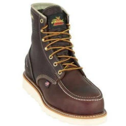 Thorogood Men's USA Made 1957 6" Moc Safety Toe WP Wedge Work Boot 804-3600 -Outlet The Rugged Boots Store thorogood mens usa made 1957 6 moc safety toe wp work boot 804 3600 thorogood 6